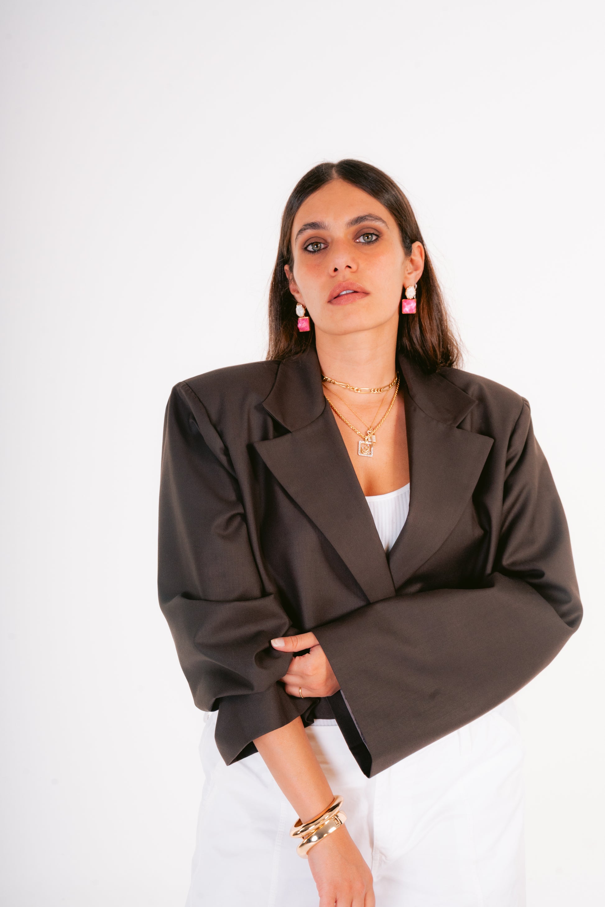 Espresso Boxy Blazer
