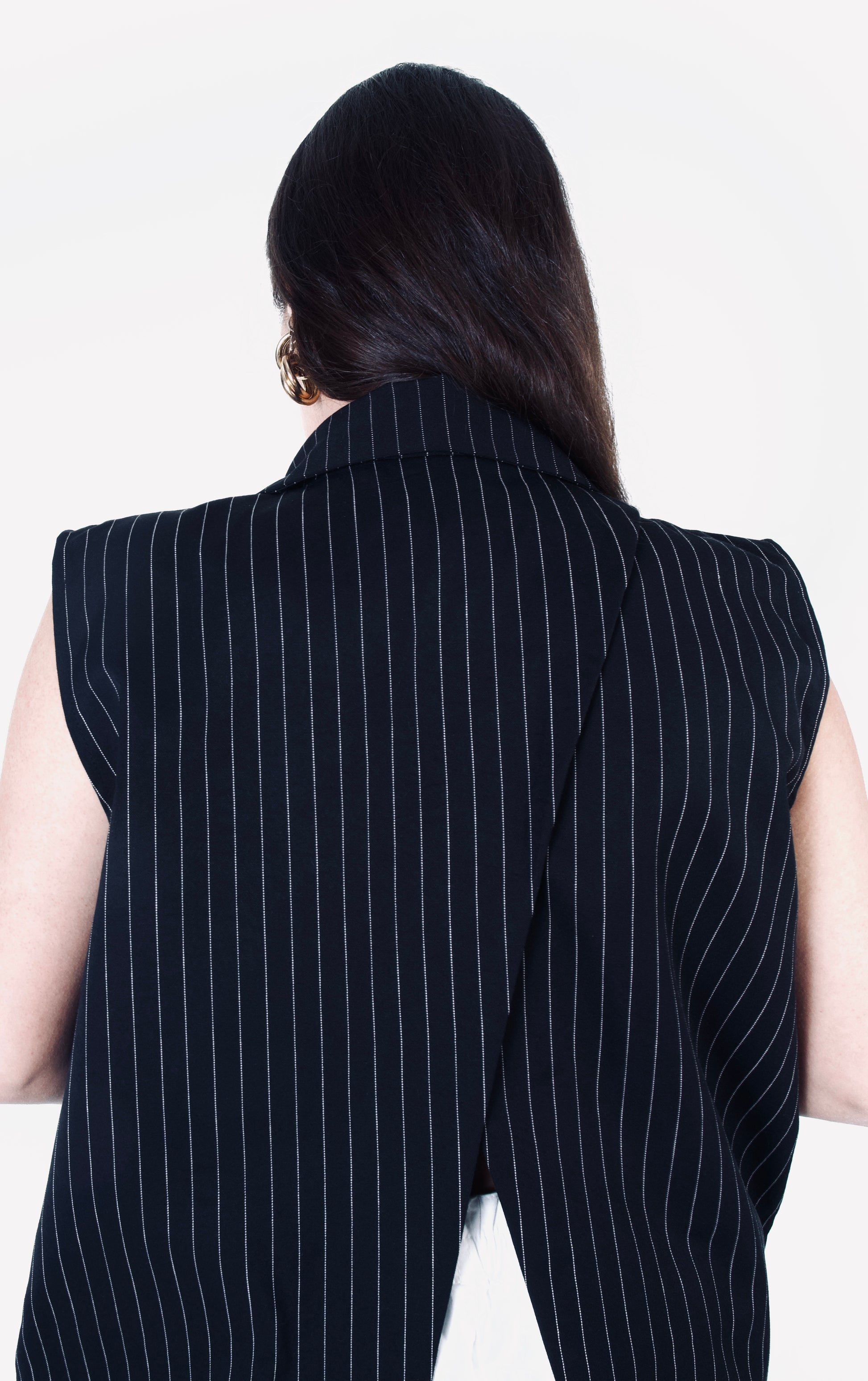 Cross-Back Vest Coat